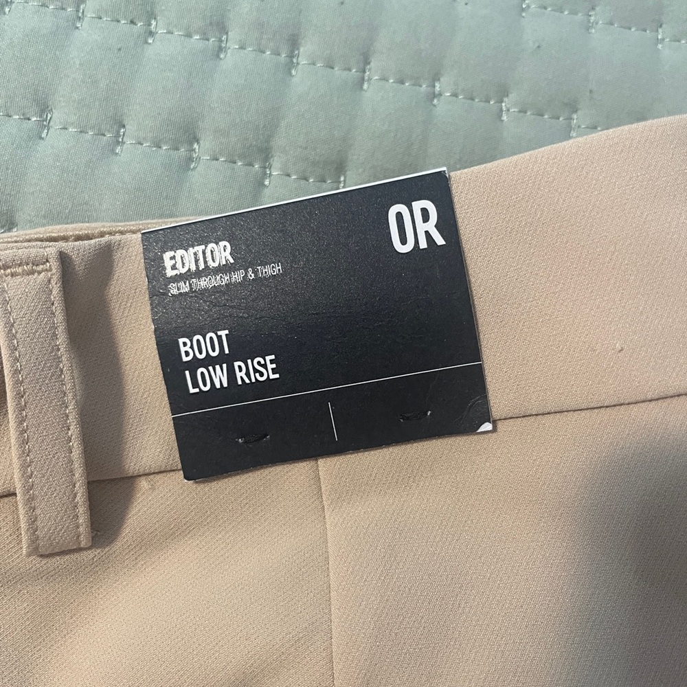 Express Boot Low Rise Chinos - Tan - Picture 3 of 15